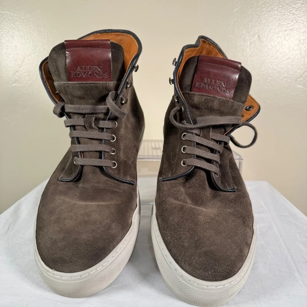 Allen Edmonds Higgins Mill Sneaker Boot Mens 9.5 D Brown Suede Gorpcore Designer